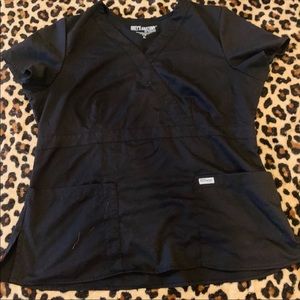 Grey’s Anatomy black scrub top